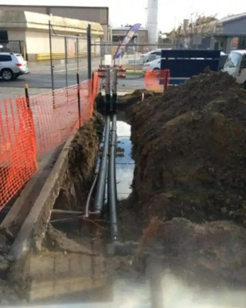 Commercial Fire Service Ground installation