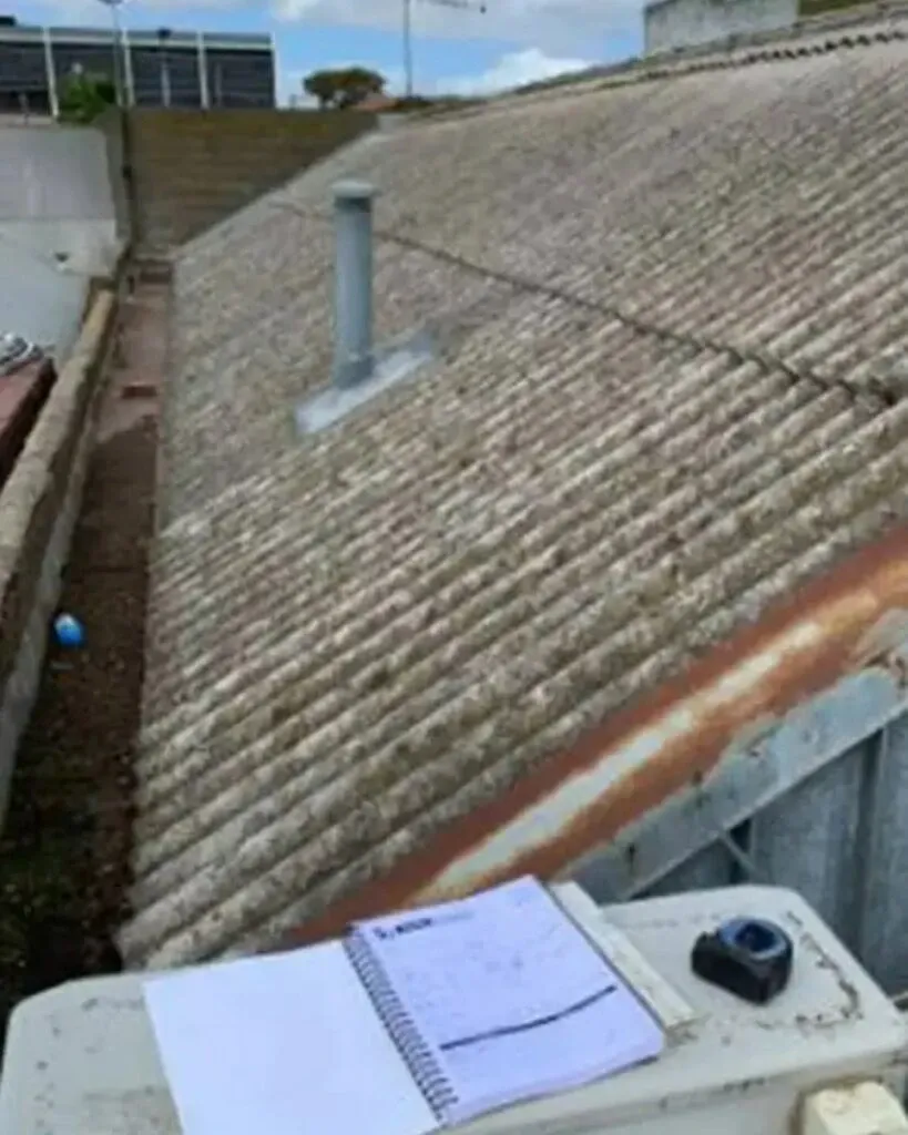 Complex Industrial Roof Plumbing Chimney installation