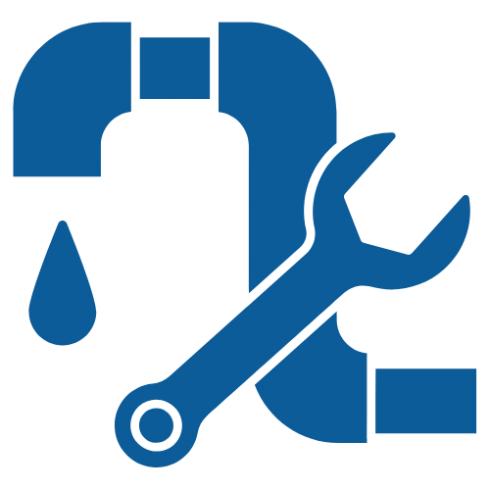 A png logo of wrench and tap